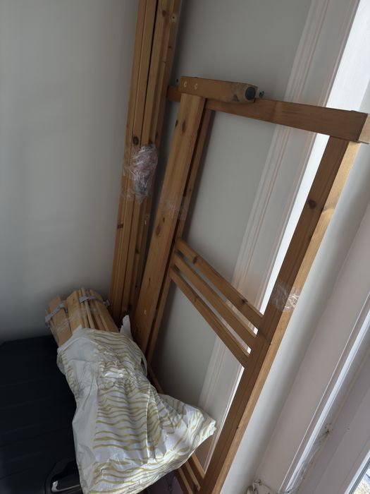 Estrutura cama de madeira casal