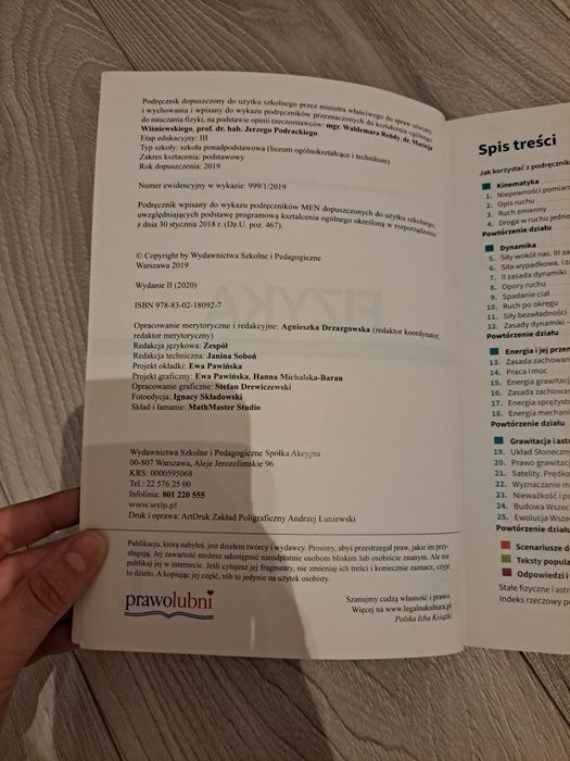 fizyka 1 WSiP reforma 2019