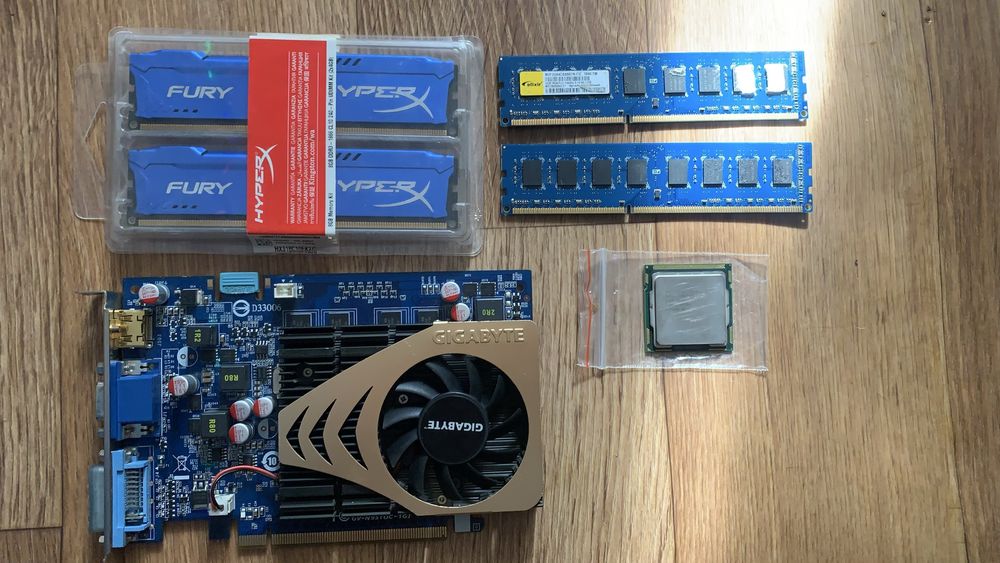 Лот запчастей для компьютера-ОЗУ, Процессор, видеокарта