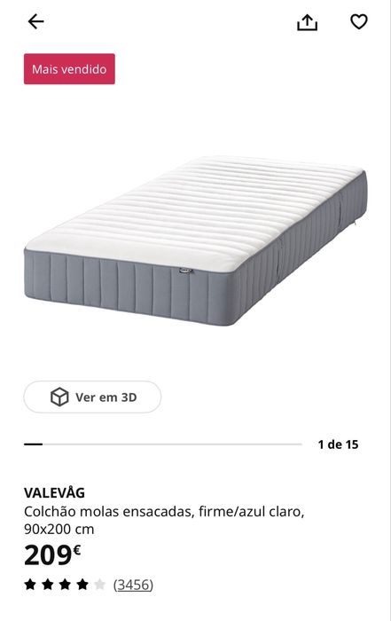 Cama solteiro 90x200cm c/ 4 gavetas + estrado ripas + colção c/ molas