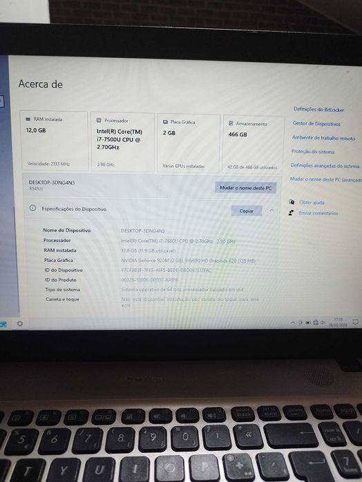 Portátil ASUS A541U