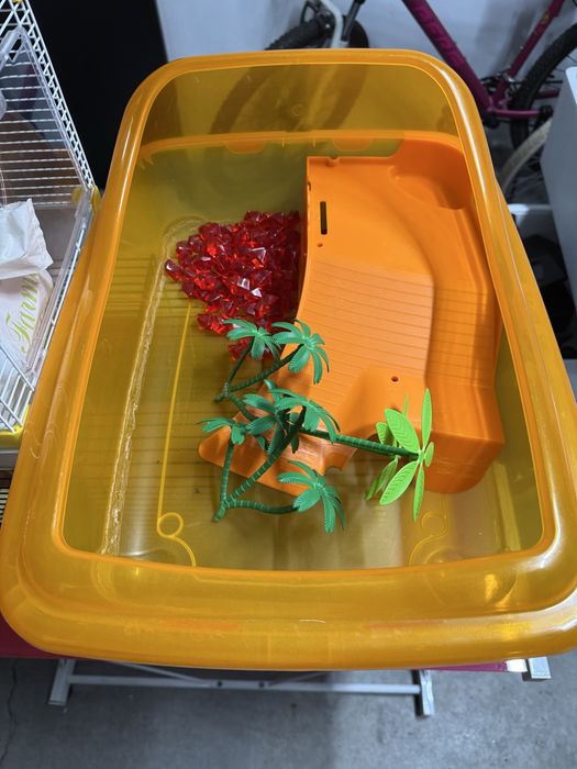Casotas de hamster e Aquário para tartaruga