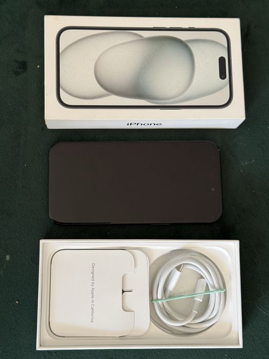 iPhone 15 Black 128 Gb. kondycja baterii 100% bardzo dobry stan