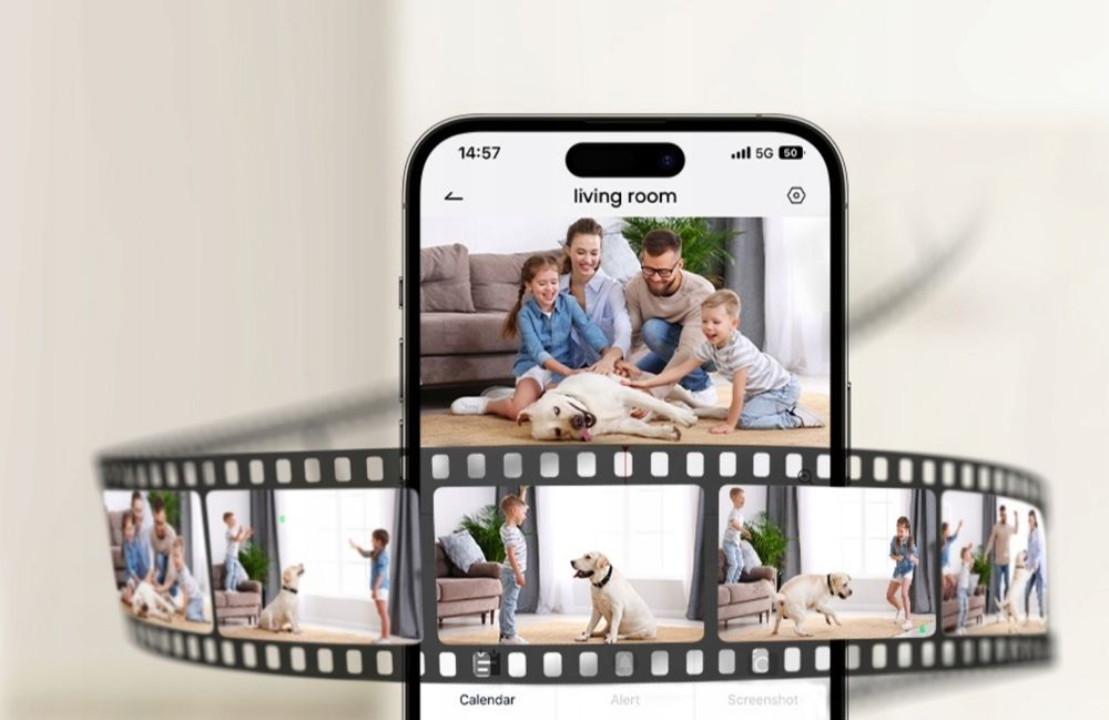 IEGEEK Kamera Wewnętrzna Bezprzewodowa z Akumulatorem i Nocnym Widzeni