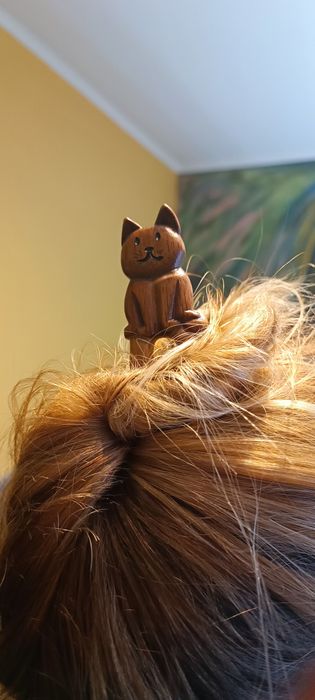 ozdoby do włosów drewniane ręcznej roboty