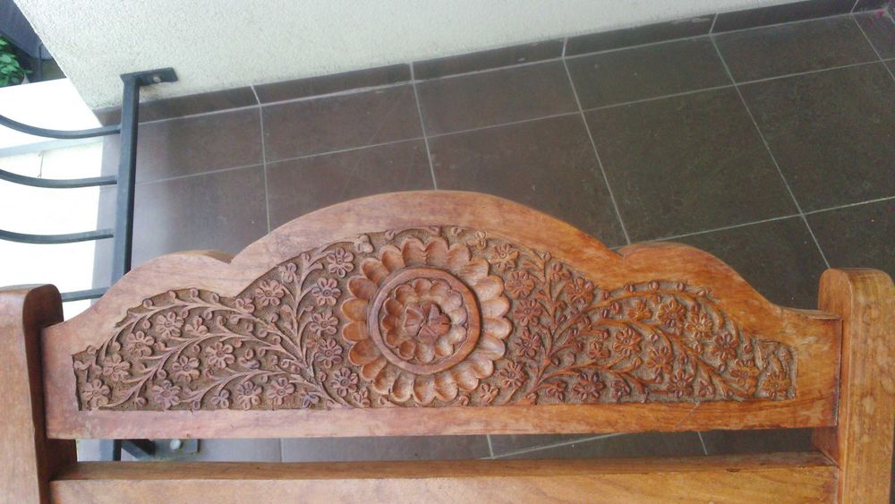 Fotel drewniany leżak ogrodowy palisander kolonialny Almi Decor