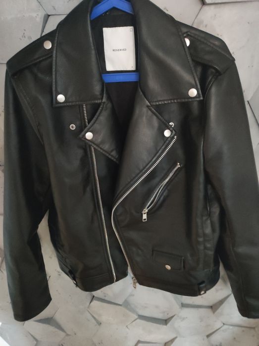 Czarna ramoneska męska RRSERVED