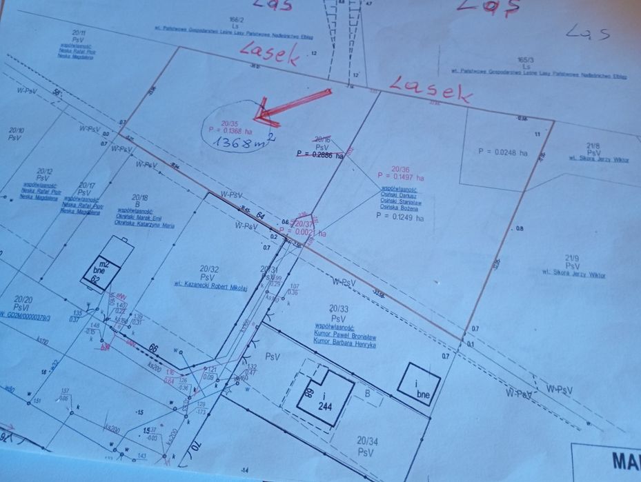 Działka 1368 m² budowl.turystyvzna. w. JUNOSZYNIE pom.Stegną a JANTAREM. - Widok 4