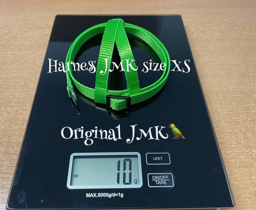 Oryginalne bezpieczne szelki dla papugi xs