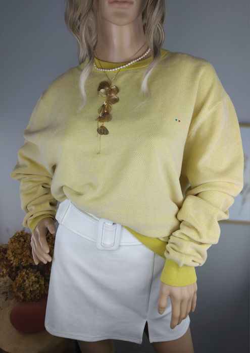 Bawełniany sweter Manzini na wiosnę sweterek kardigan bluza dzianinowa