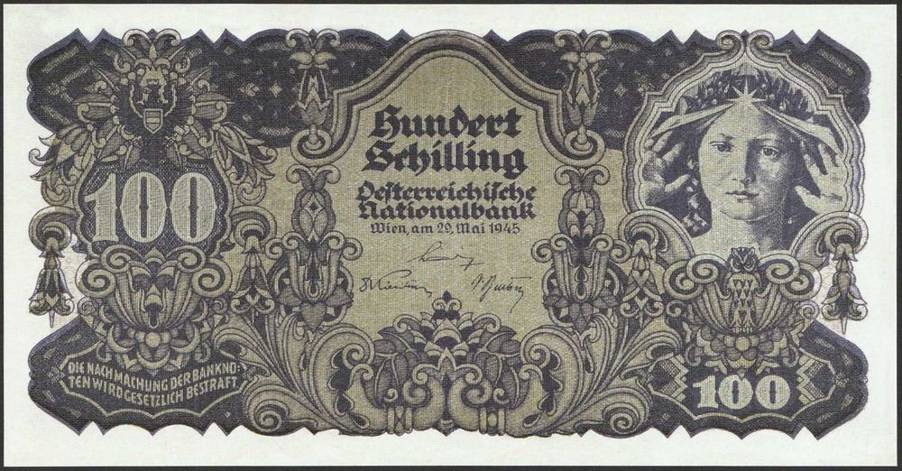 Austria 100 schilling 1945 r.