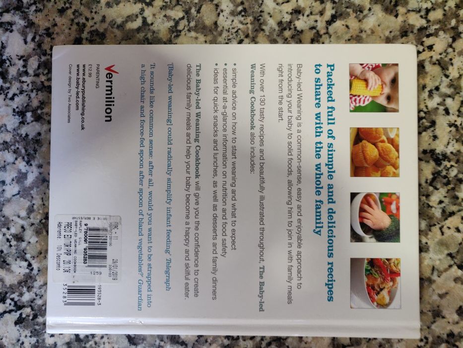 Livro de culinária de baby-led weaning (BLW)
