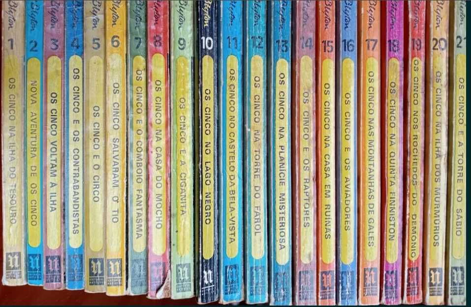 Coleção Completa Livros “Os Cinco”, de Enid Blyton 1977