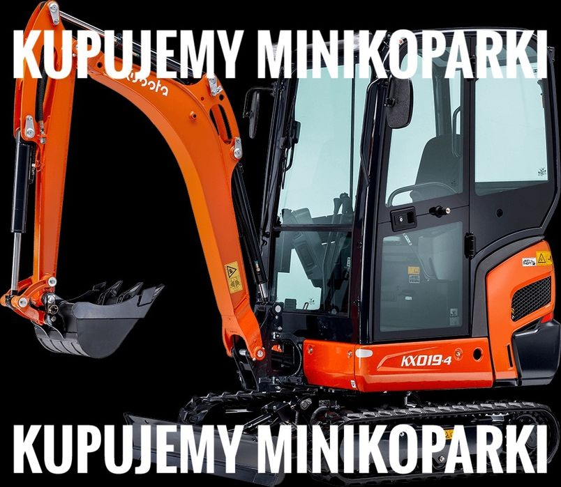 Minikoparka Skup minikoparek koparka K.upie koparke cat JCB case ihi
