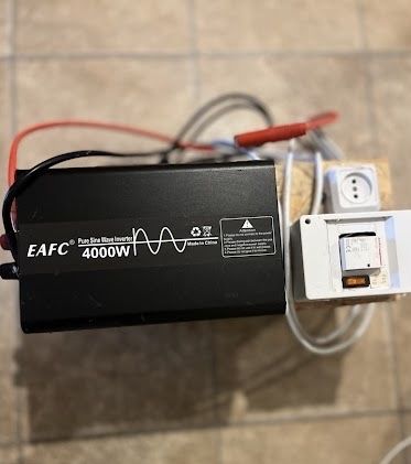 Комплект автономного резервного живлення (інвертор 4000 w+акумулятор A