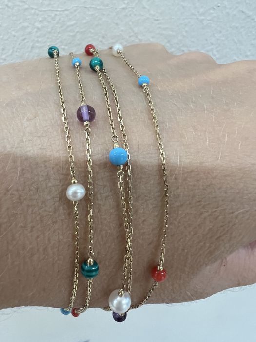 Золотой браслет Sova желтое золото 585 проба