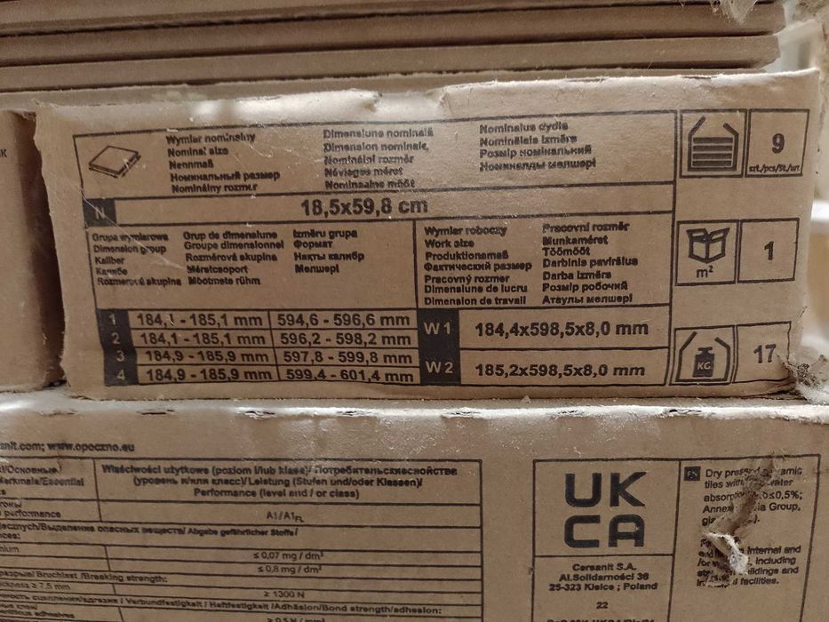Orginal Wood beige matt 18,5x59,8   27m2 terakota