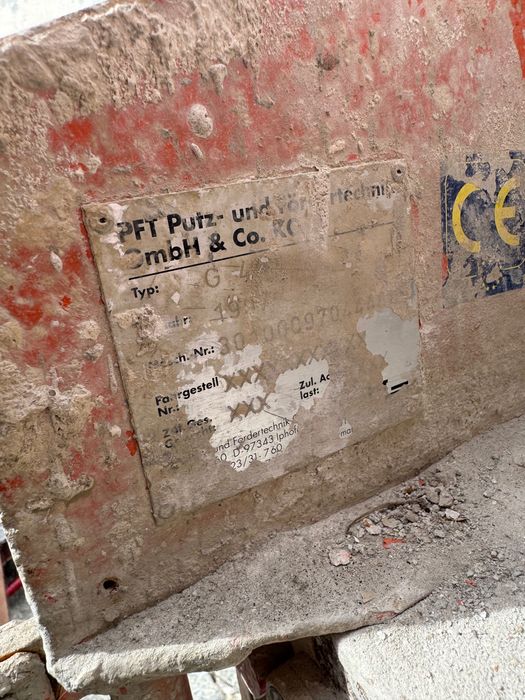 Pft G4 máquina projetar gesso reboco