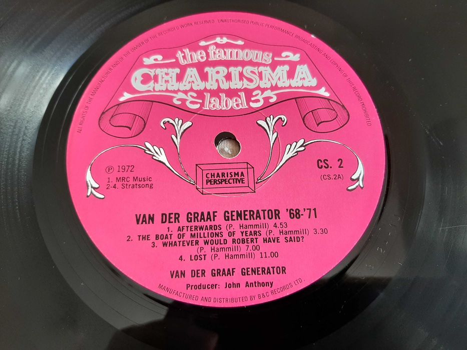 Van Der Graaf Generator - 68-71 - Germany-Vinil LP-Charisma pink label