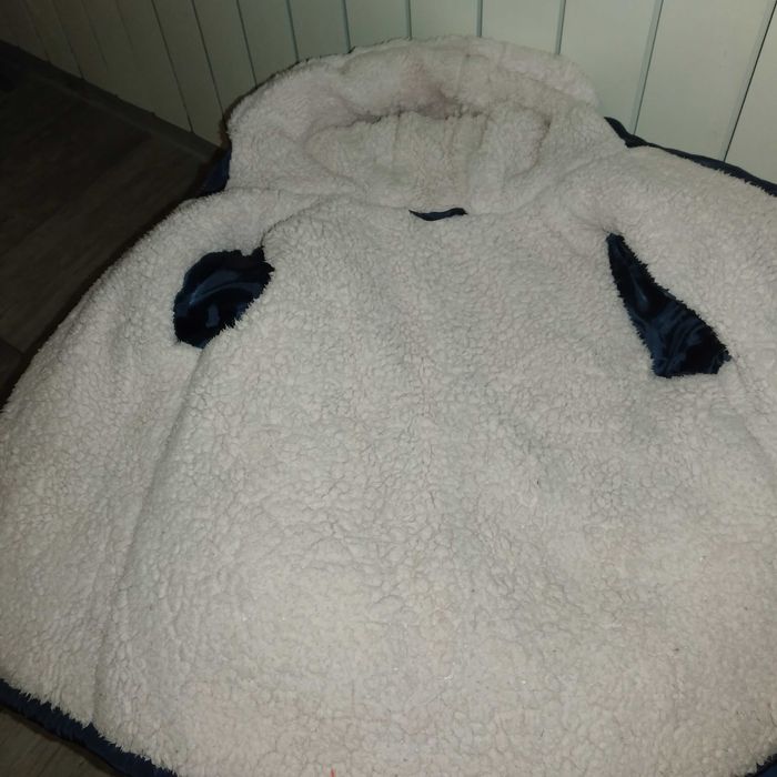 Kurtka zimowa dla dziewczynki parka 104 cm 3-4 lata ocieplana, czapka