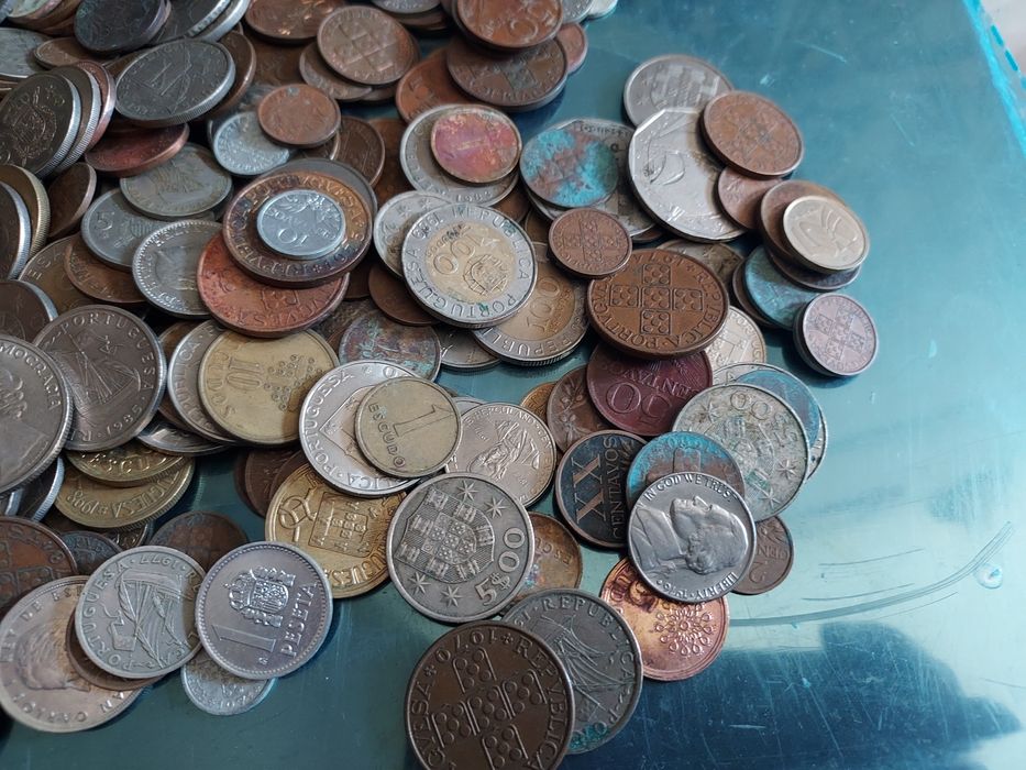 Lote moedas vários 1kg