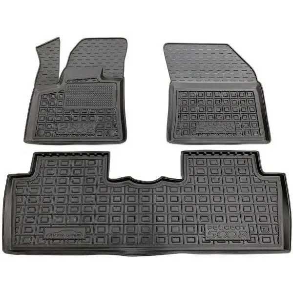 Мʼякі килими з бортиками для  Peugeot 3008\ 308\ 5008\ 2008\ AVTO-Gumm