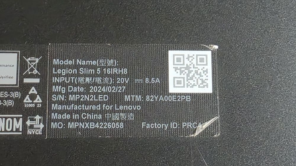 Lenovo Legion slim 5