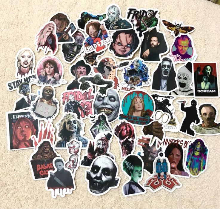 Стікери «фільми жахів» 50 шт.