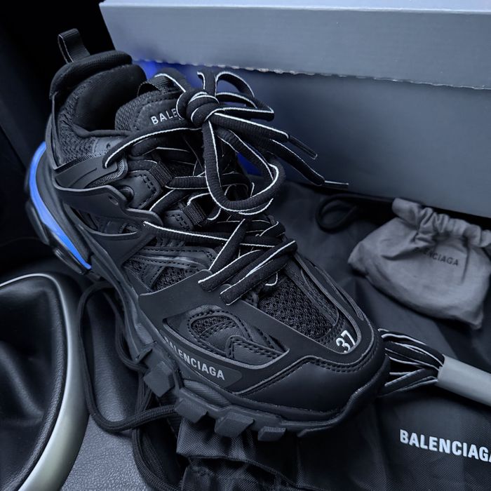 Чоловічі жіночі кросівки баленсіага трак Balenciaga Track black led