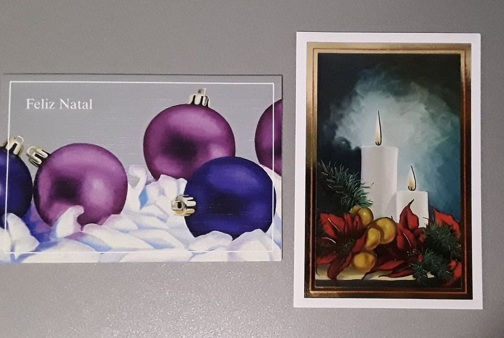 Conjunto de 10 postais de Natal (APBP) novos!