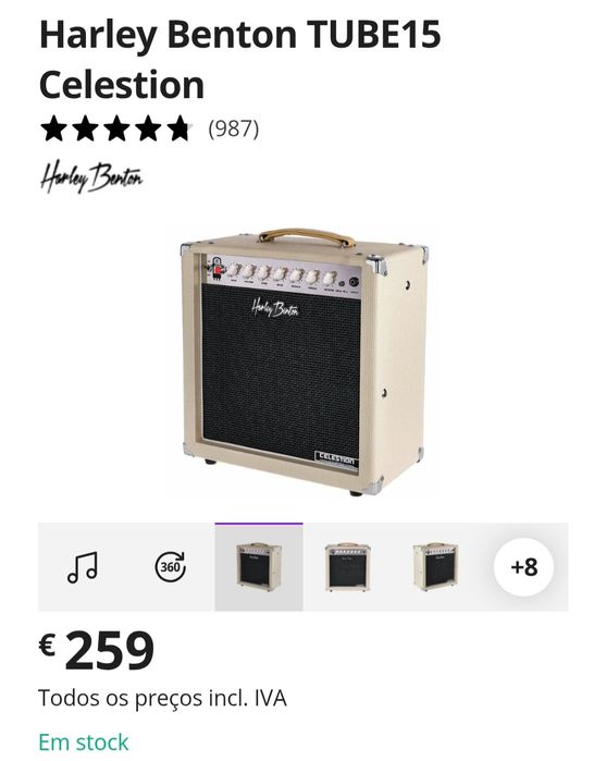 Amplificador a Válvulas Harley Benton TUBE15 Celestion