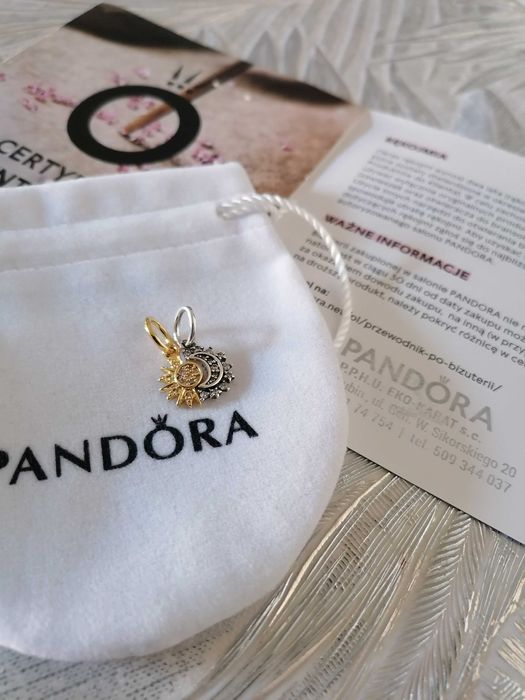 Słońce i księżyc zawieszka Pandora