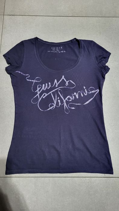 Guess koszulka t-shirt rozm M granatowa