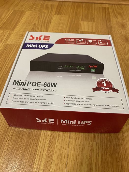 Джерело Безперебійного Живлення Mini UPS POE-60W 17 600 mAh