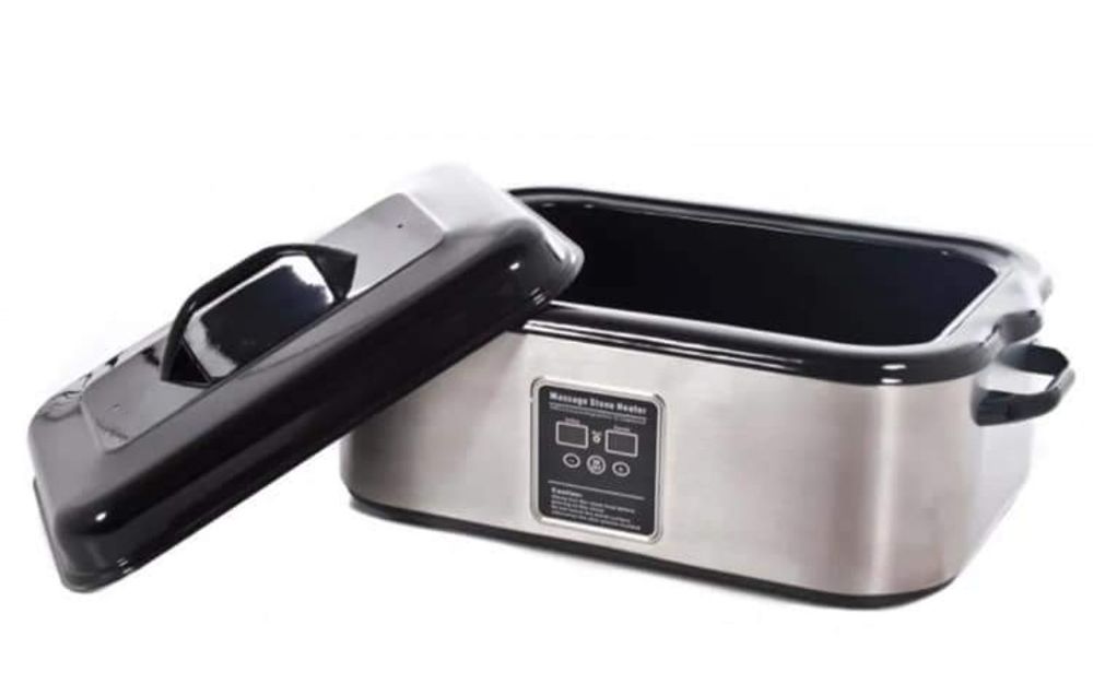 Pedras quentes e panela