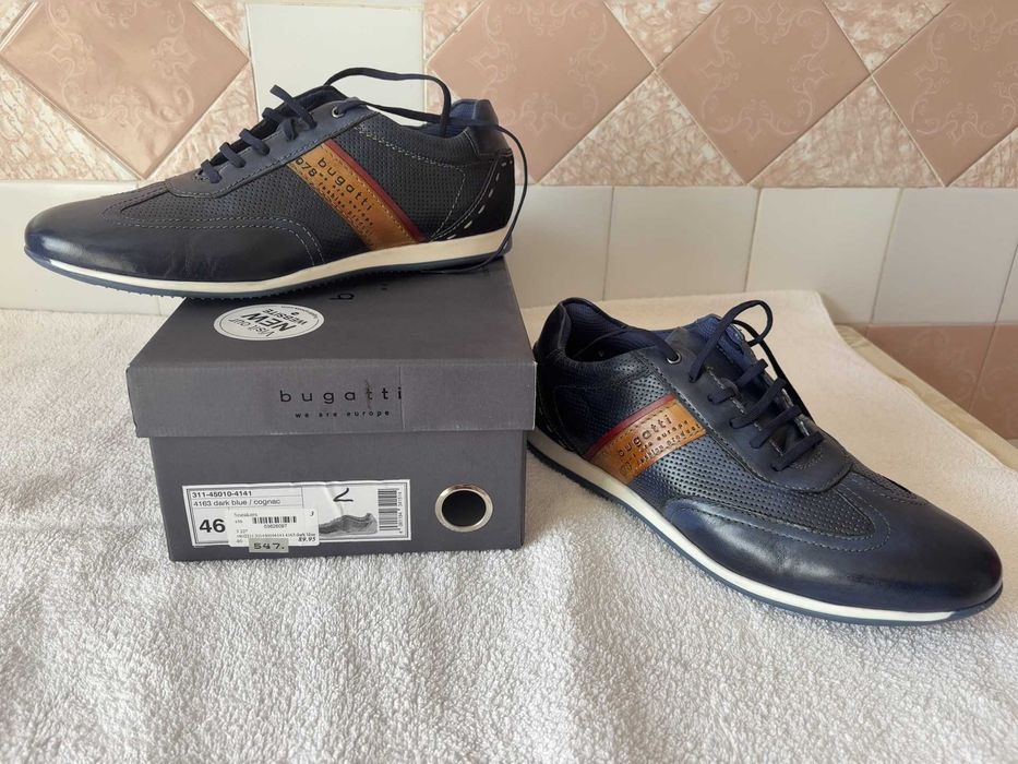 Туфлі шкіряні чоловічі Bugatti