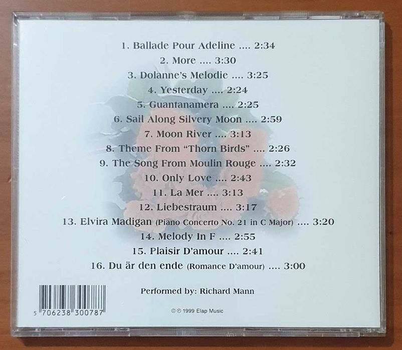 CD - Piano Plays - Romantic Ballads
