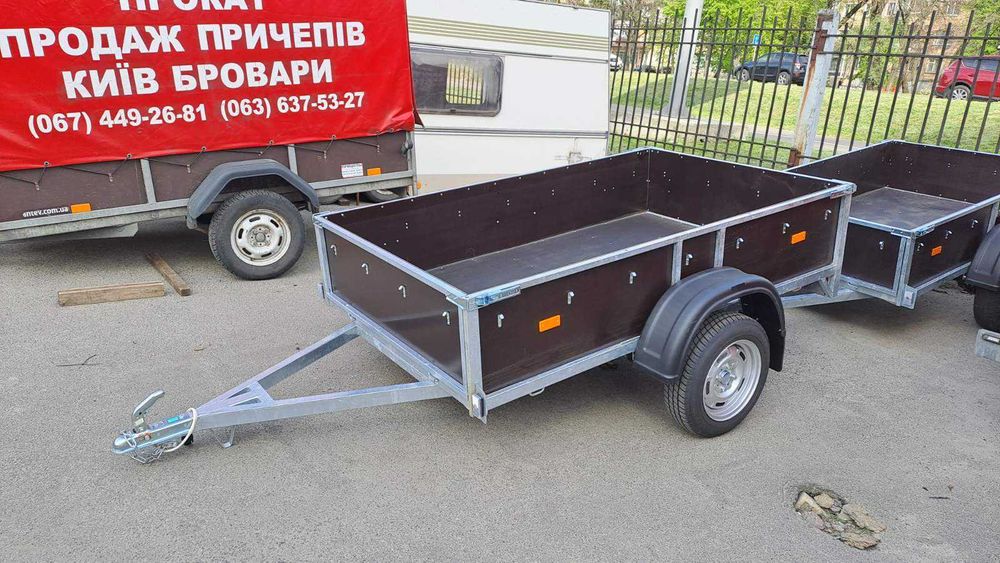 Легковий цинк прицеп причіп бакелітова фанера 2.2х1.3 легковой прицеп