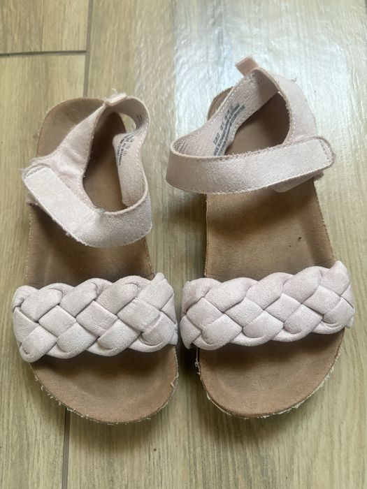 Sandałki różowe dziewczęce HM rozmiar 27