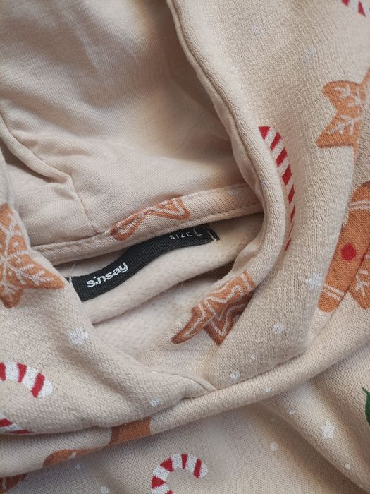 Bluza damska świąteczne pierniczki L sinsay