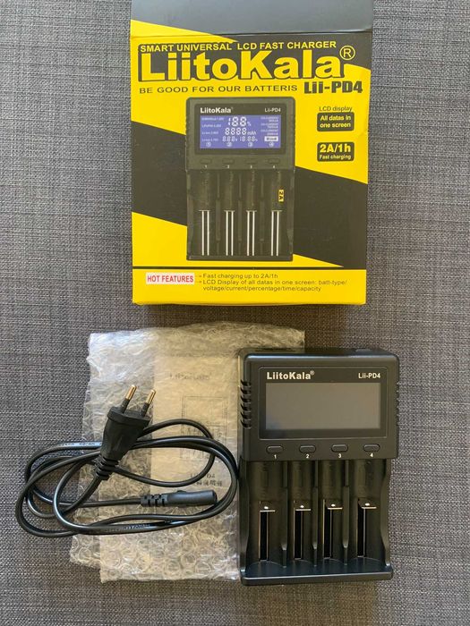 Carregadores pilhas/baterias Li-Ion e Ni-MH