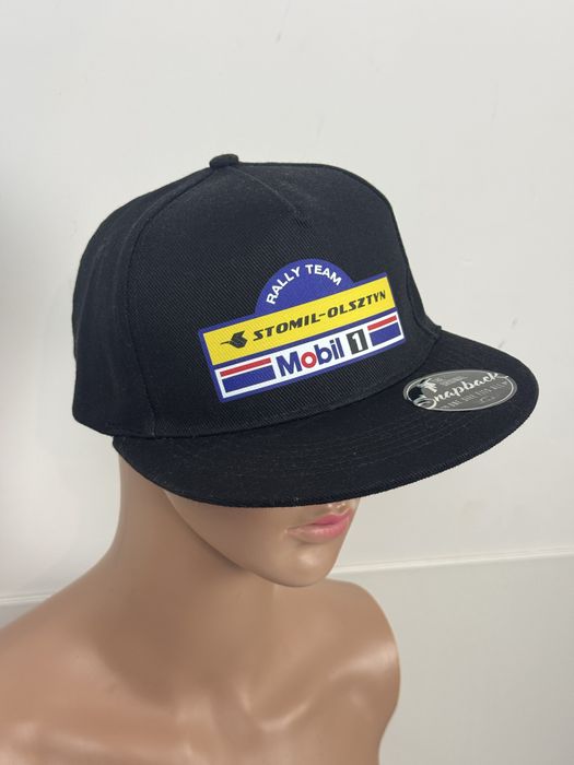 Czapka z daszkiem Stomil - Olsztyn Rally Team Mobil 1 / SnapBack / flat peak