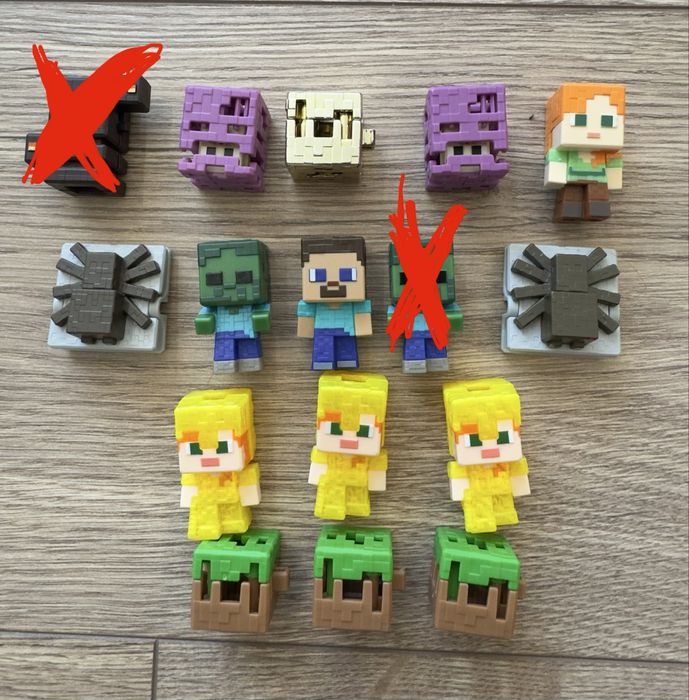 Фігурки фігури Minecraft Майнкрафт кіндер Kinder