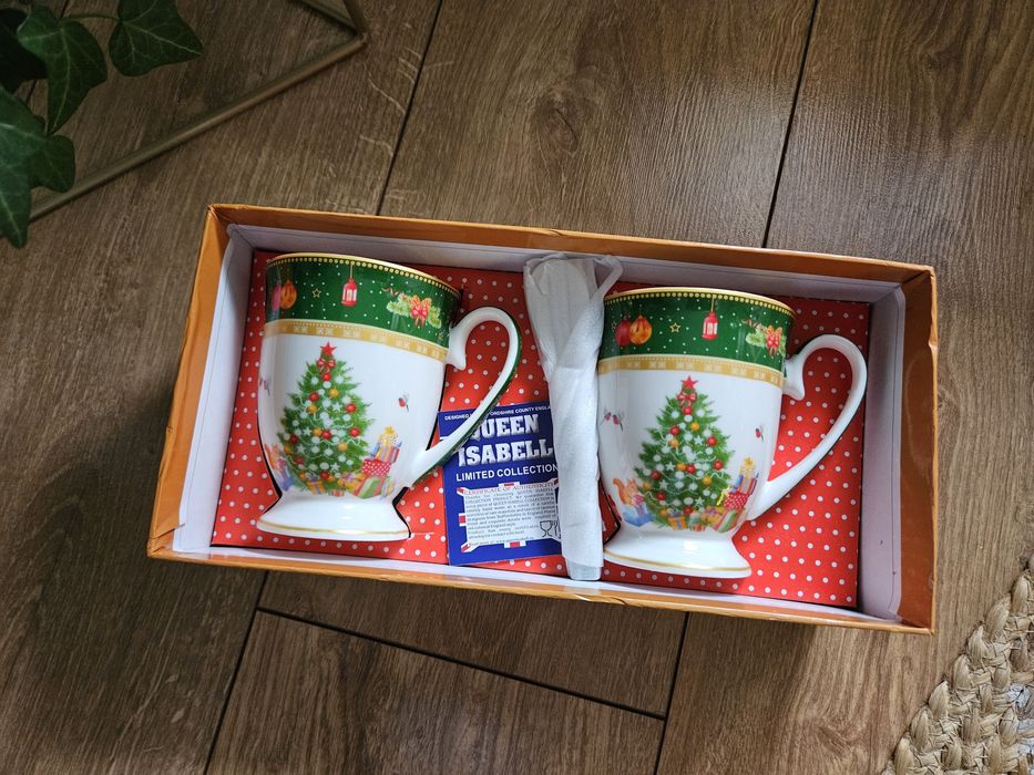 Kubek świąteczny, komplet dwóch kubków świątecznych