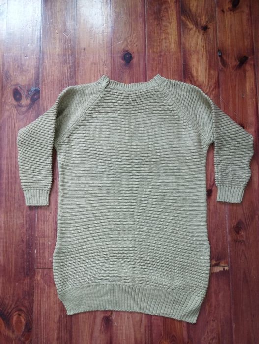 Moda Kataliński beżowy sweter akrylowy M/L