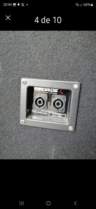 Som ELETRO VOICE e amplificação