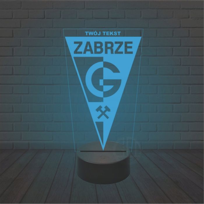 Lampka nocna na biurko GÓRNIK ZABRZE imię