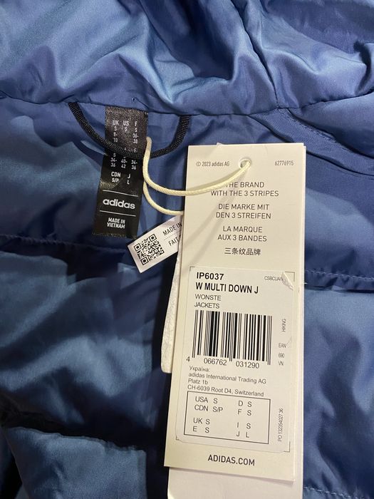Жіноча куртка Adidas Terrex оригінал мікропуховик качиний пух нова