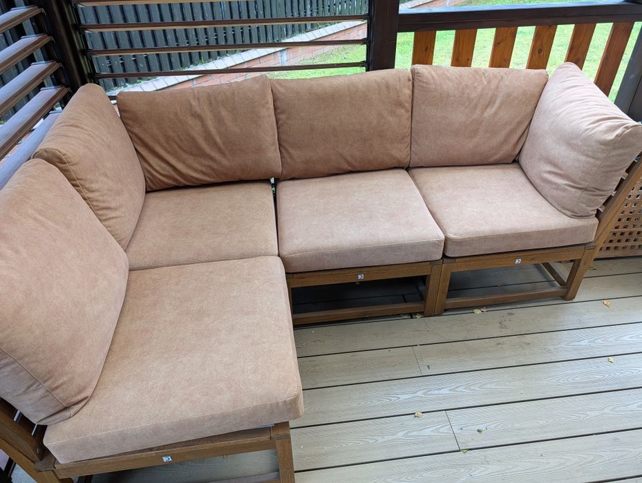 Ikea sofa Nammaro  narożna 3 osobowa na zewnątrz