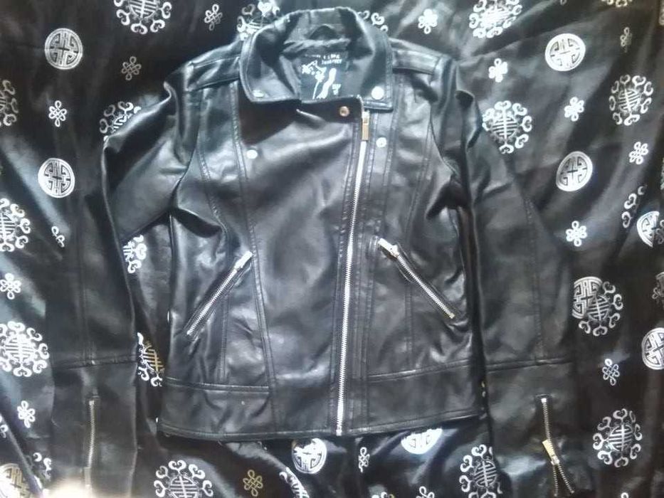 OKAZJA Kurtka reserved ramoneska skórzana metallica/kat/arch enemy